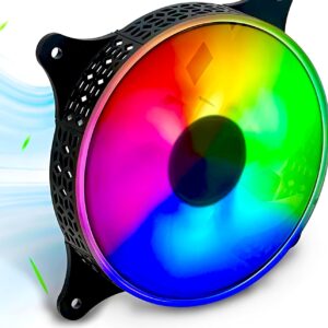 High Performance RGB Cooling Fan | Ultra Bright LED Illumination | 4-Pin Molex Connector | PC Cabinet Cooling Fan